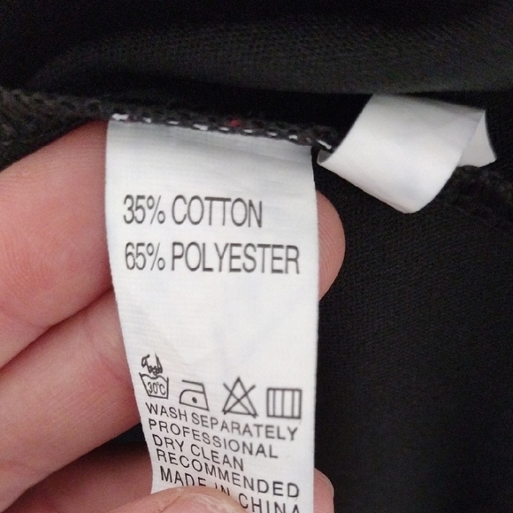 Black Track Pants with Slim Fit and High Collar - Picture 9 of 9